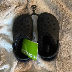 Black Children’s Size 12 Lined Crocs